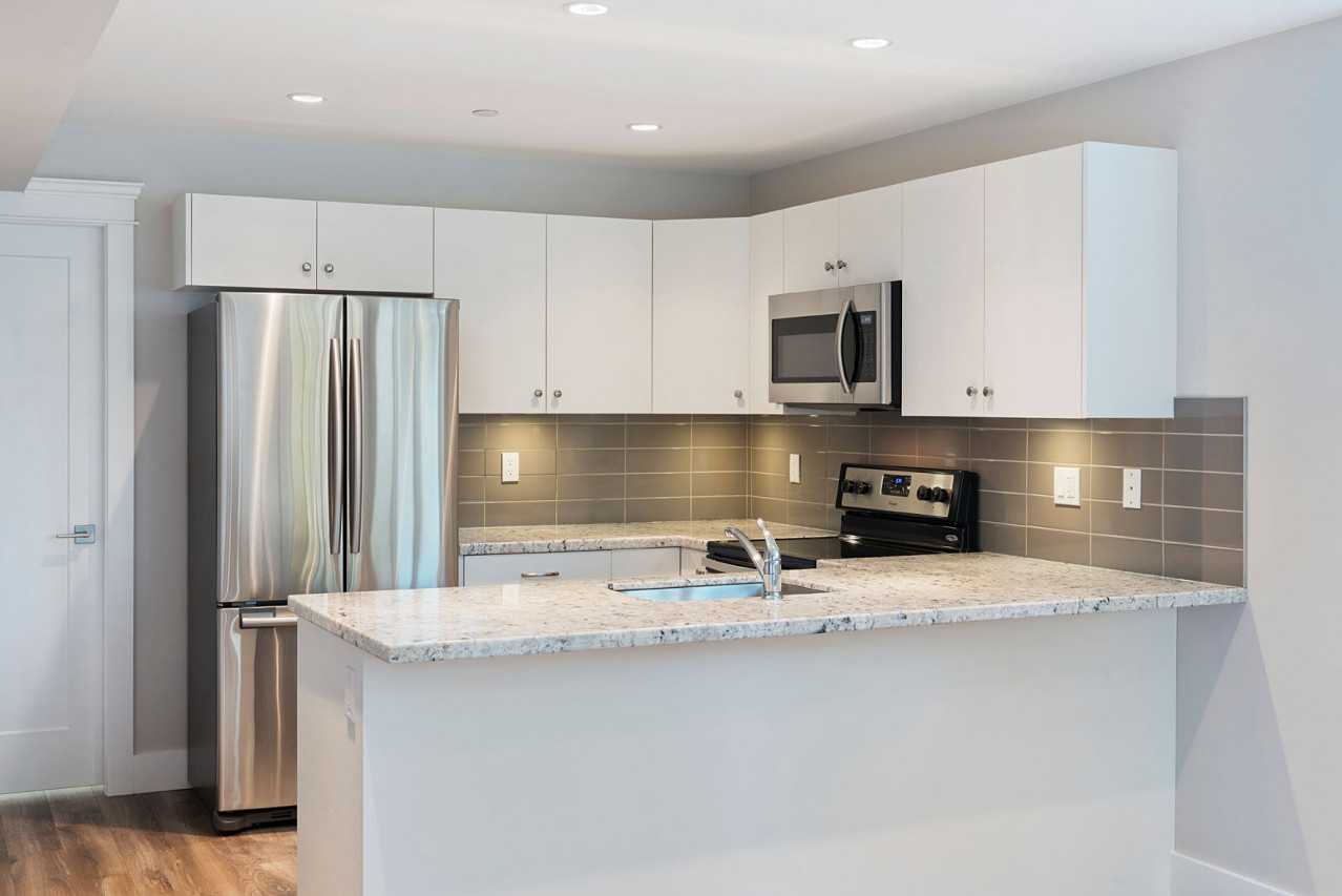 East Vancouver Heritage Style Custom Home - Suite Kitchen