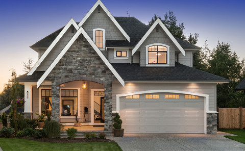 Custom Built Home Exterior