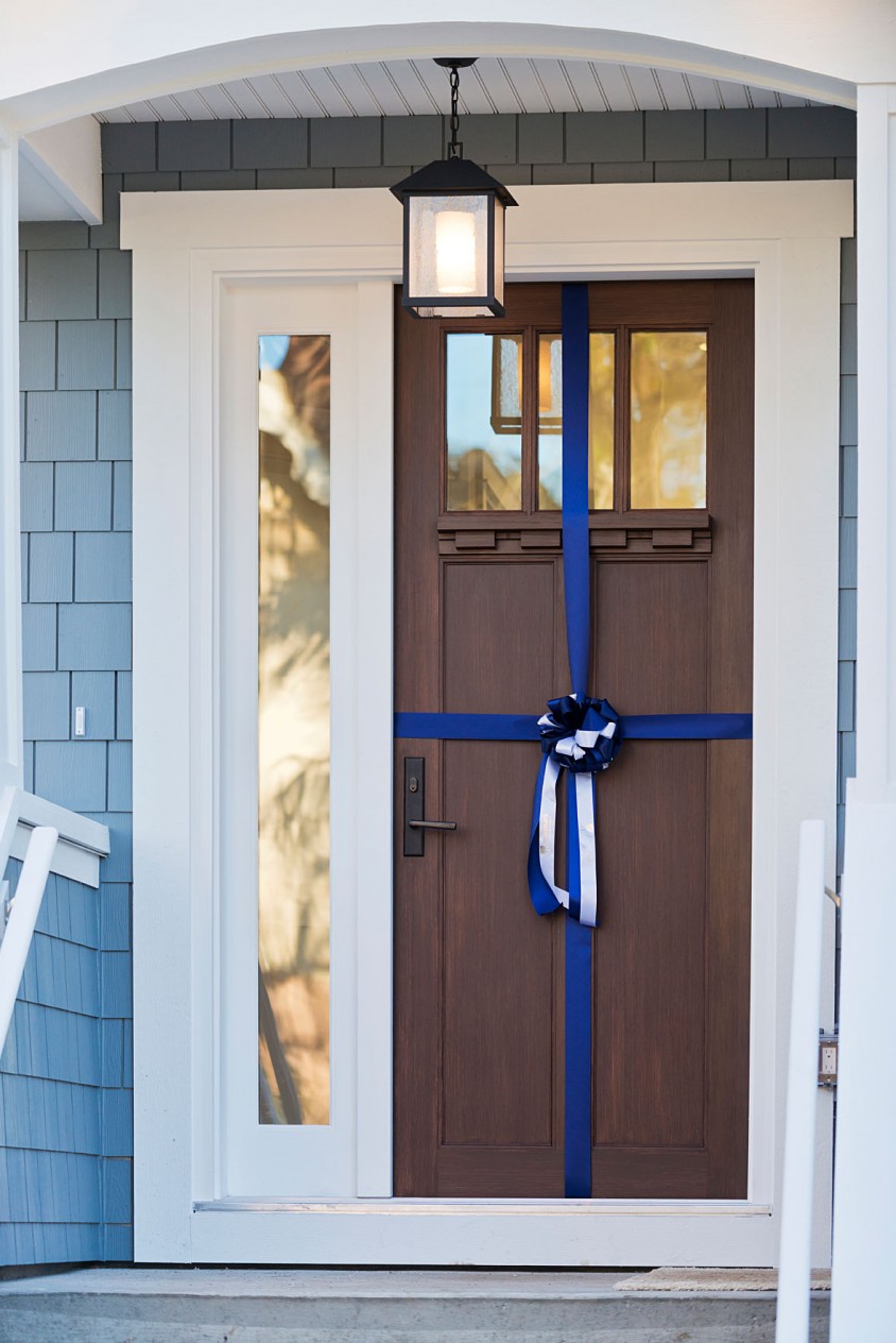 East Vancouver Heritage Style Custom Home Front Door, Welcome Home