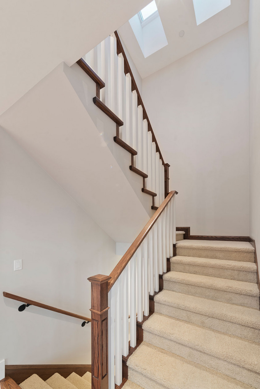 East Vancouver Heritage Style Custom Home Staircase